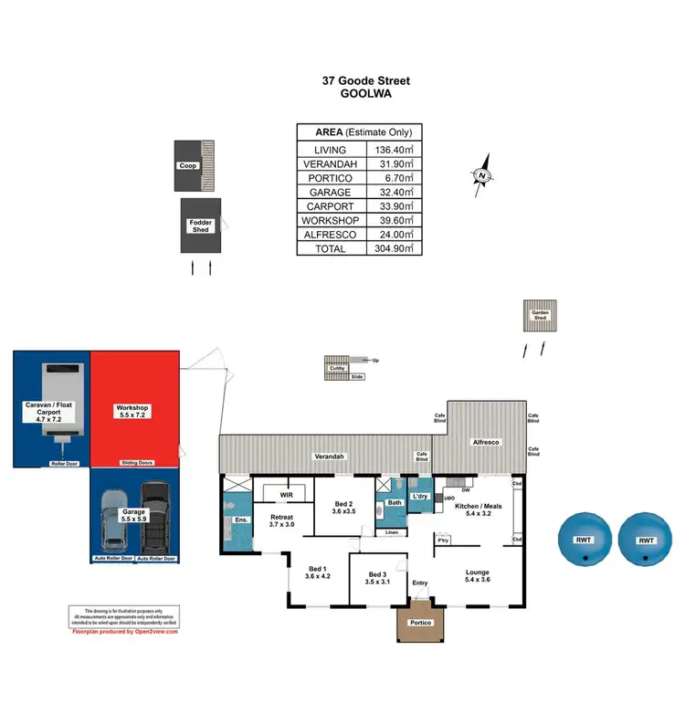 Floorplan of Homely house listing, 37 Goode Street, Goolwa SA 5214