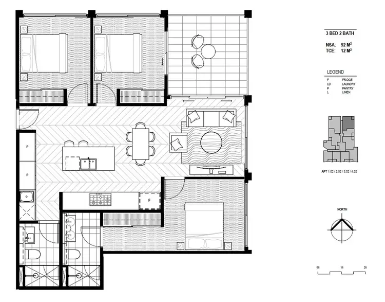 Floorplan of Homely apartment listing, 102/765 Toorak Road, Hawthorn VIC 3122