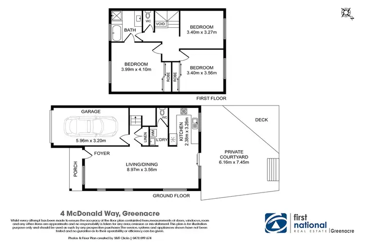 Floorplan of Homely unit listing, 4 Mcdonaldway, Greenacre NSW 2190