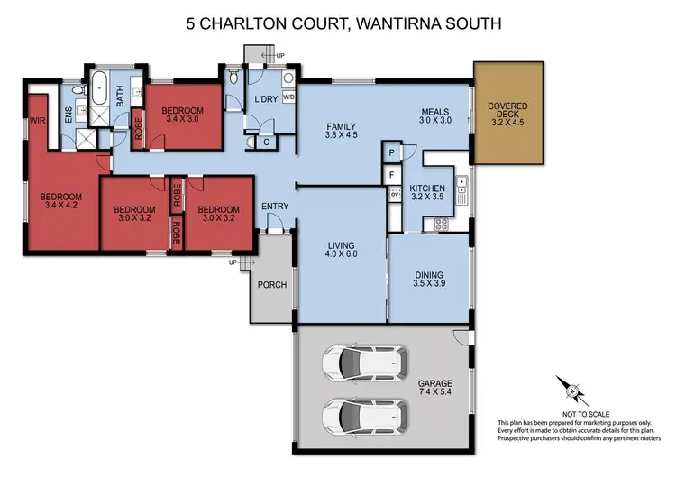 Floorplan of Homely house listing, 5 Charlton Court, Wantirna South VIC 3152