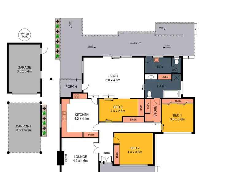 Floorplan of Homely house listing, 26 Dowding Street, California Gully VIC 3556