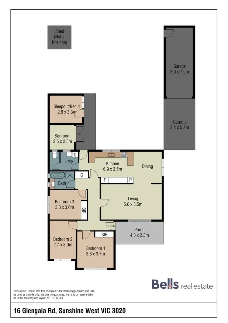 Floorplan of Homely house listing, 16 Glengala Road, Sunshine West VIC 3020