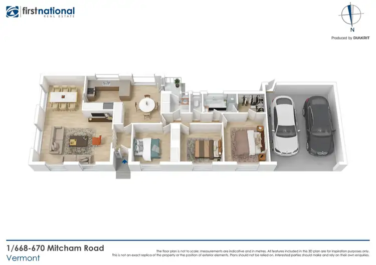 Floorplan of Homely unit listing, 1/668-670 Mitcham Rd, Vermont VIC 3133