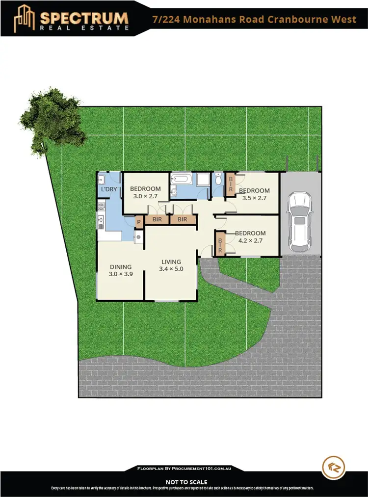 Floorplan of Homely unit listing, 7/224 Monahans Road, Cranbourne VIC 3977