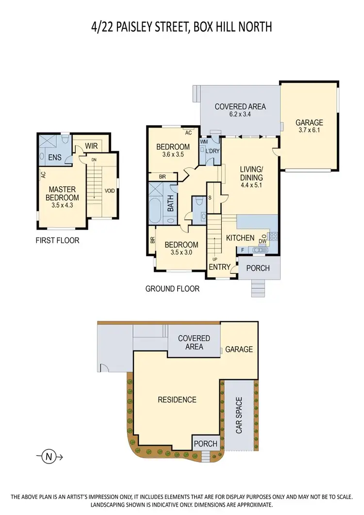 Floorplan of Homely townhouse listing, 4/22 Paisley Street, Box Hill North VIC 3129