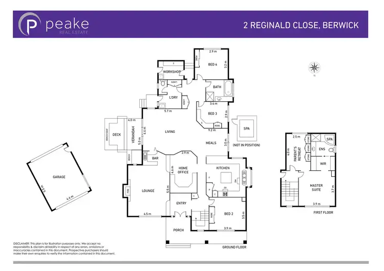 Floorplan of Homely house listing, 2 Reginald Close, Berwick VIC 3806
