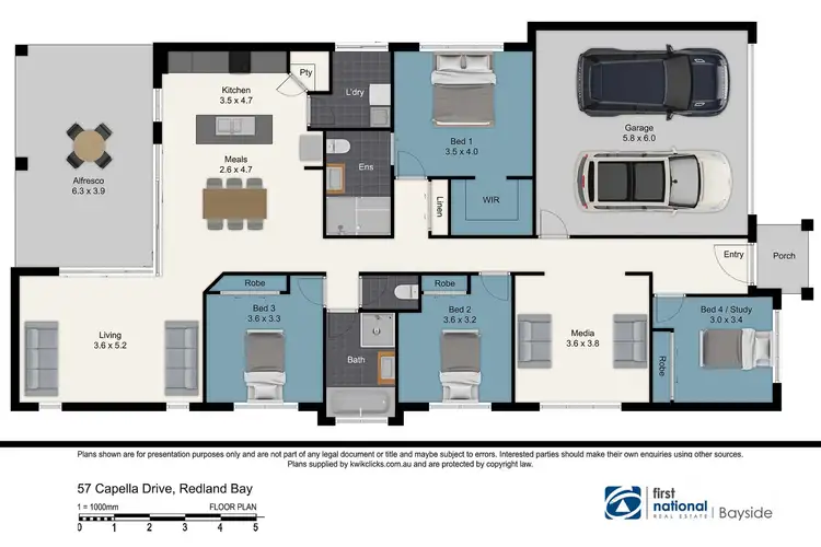 Floorplan of Homely house listing, 57 Capella Drive, Redland Bay QLD 4165