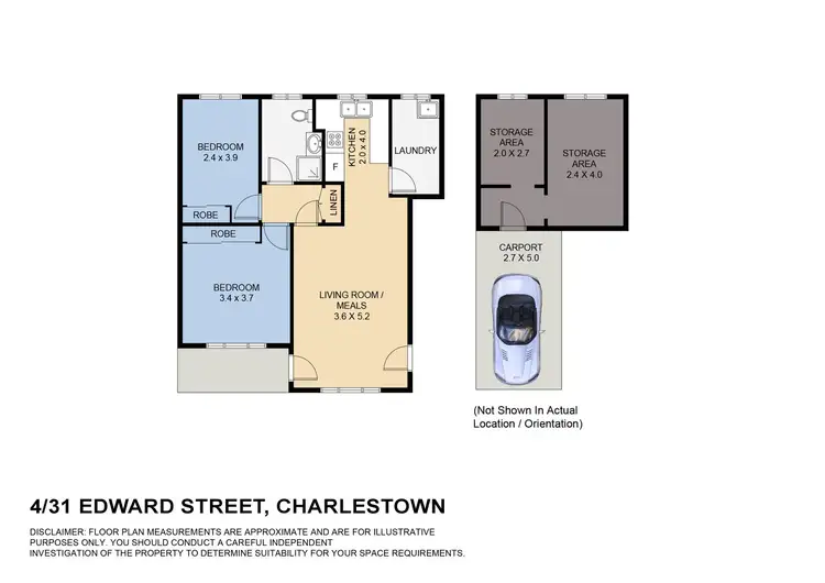 Floorplan of Homely unit listing, 4/31 Edward Street, Charlestown NSW 2290