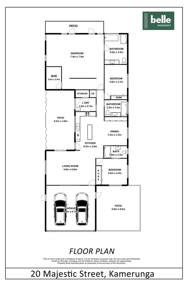 Floorplan of Homely house listing, 20 Majestic Street, Kamerunga QLD 4870