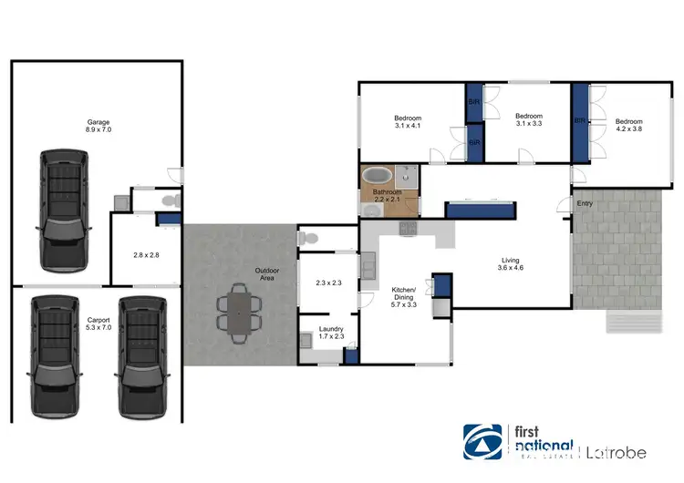 Floorplan of Homely house listing, 18 Park Lane, Traralgon VIC 3844