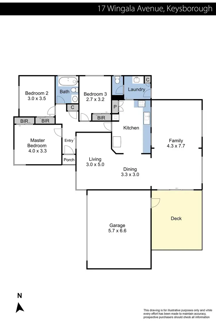 Floorplan of Homely house listing, 17 Wingala Avenue, Keysborough VIC 3173