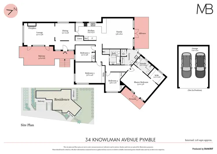 Floorplan of Homely house listing, 34 Knowlman Avenue, Pymble NSW 2073