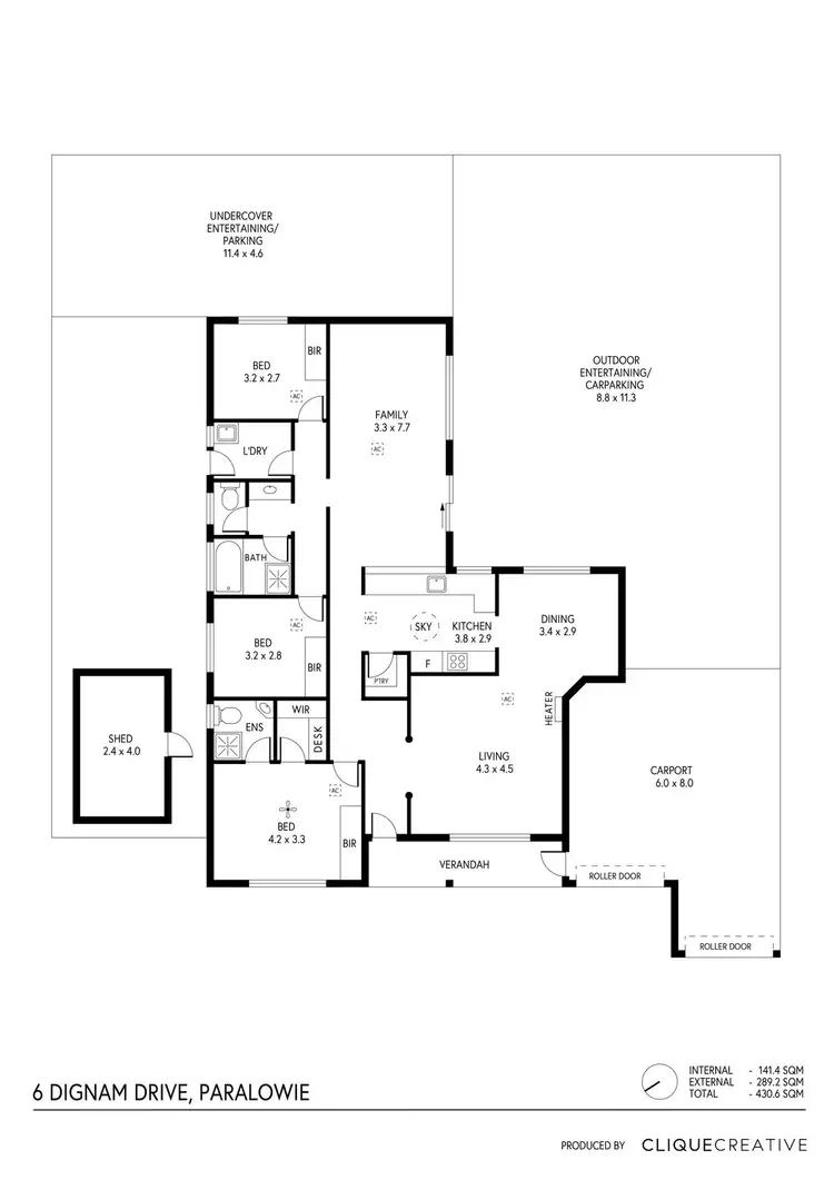 Floorplan of Homely house listing, 6 Dignam Drive, Paralowie SA 5108
