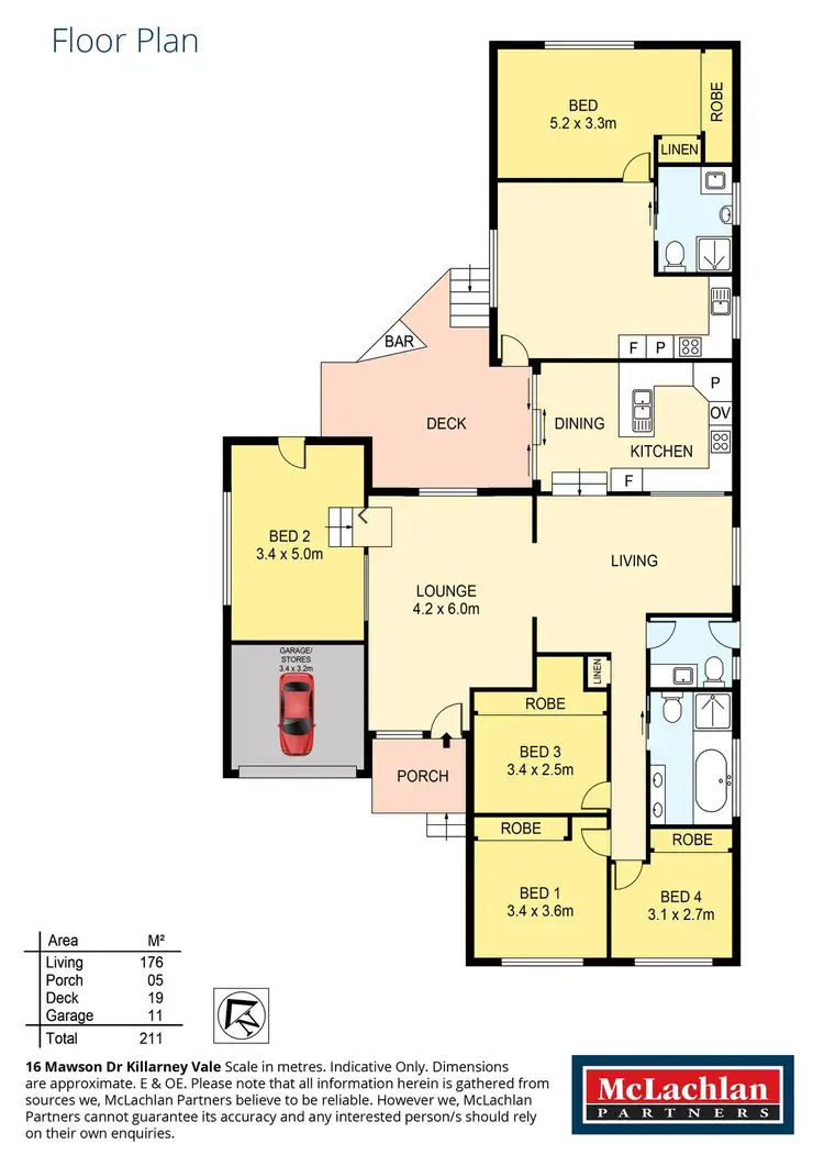 Floorplan of Homely house listing, 16 Mawson Drive, Killarney Vale NSW 2261
