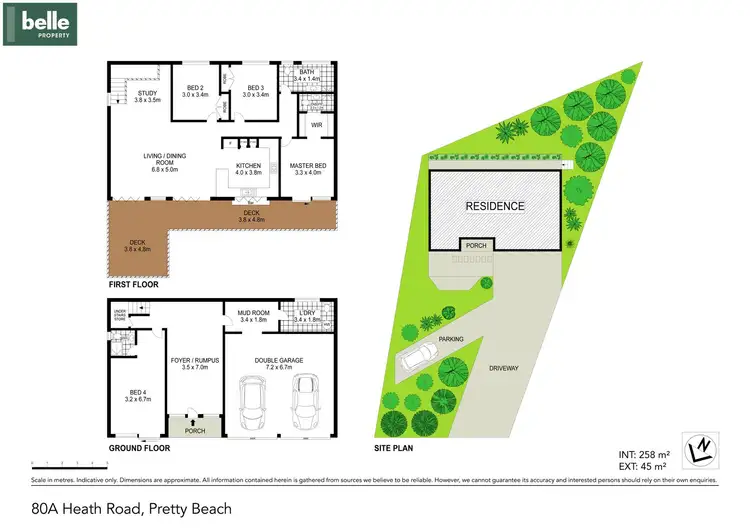 Floorplan of Homely house listing, 80A Heath Road, Pretty Beach NSW 2257