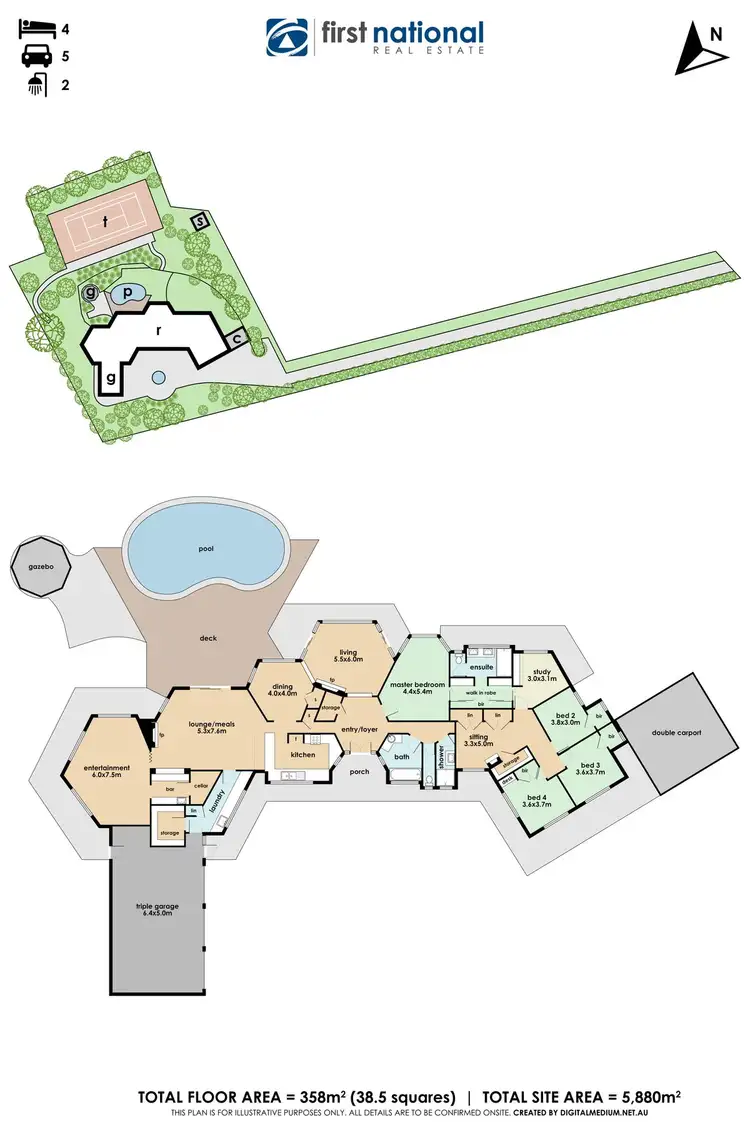 Floorplan of Homely rural property listing, 675 Belgrave-Hallam Road, Narre Warren East VIC 3804