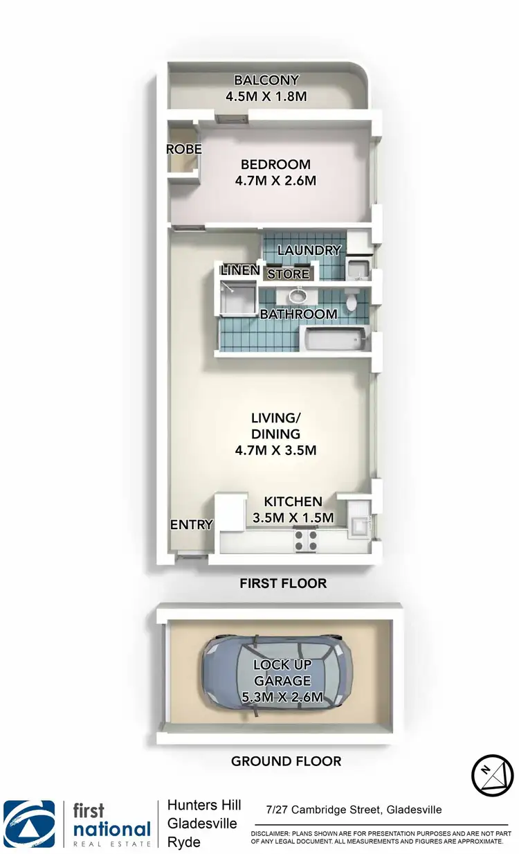 Floorplan of Homely apartment listing, 7/27 Cambridge Street, Gladesville NSW 2111