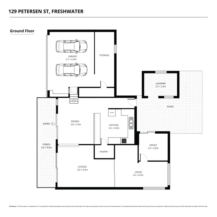 Floorplan of Homely house listing, 129 Petersen Street, Freshwater QLD 4870
