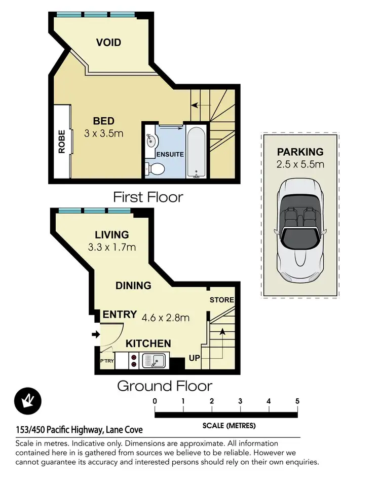 Floorplan of Homely apartment listing, 153/450 Pacific Highway, Lane Cove NSW 2066