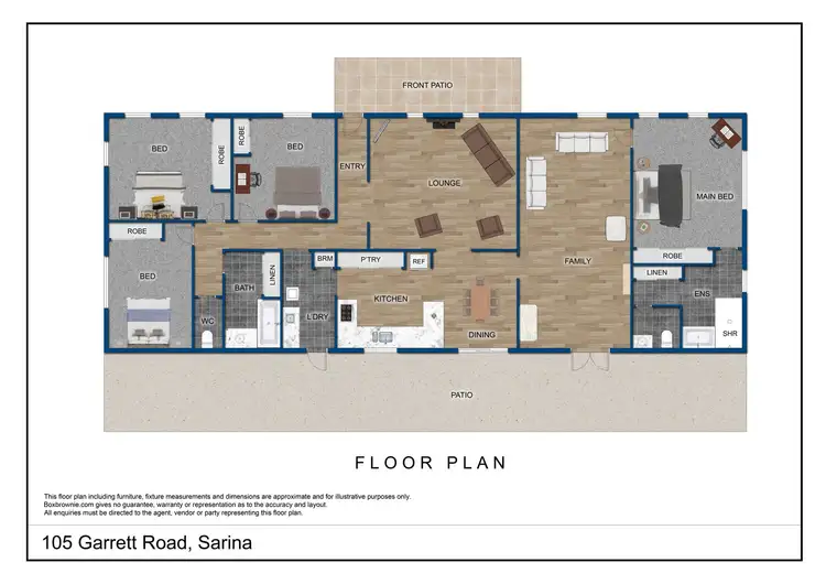 Floorplan of Homely rural property listing, 105 Garrett Road, Sarina QLD 4737