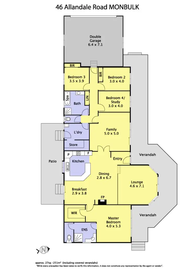 Floorplan of Homely house listing, 46 Allandale Road, Monbulk VIC 3793