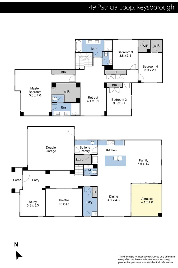 Floorplan of Homely house listing, 49 Patricia Loop, Keysborough VIC 3173