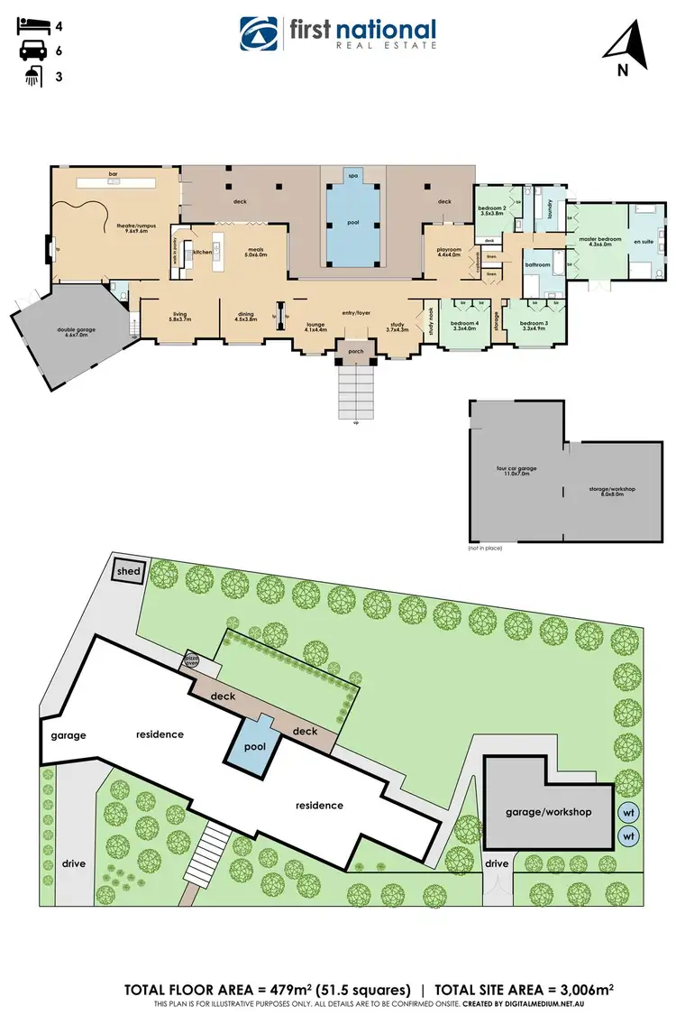 Floorplan of Homely house listing, 33-35 Timberside Drive, Beaconsfield VIC 3807
