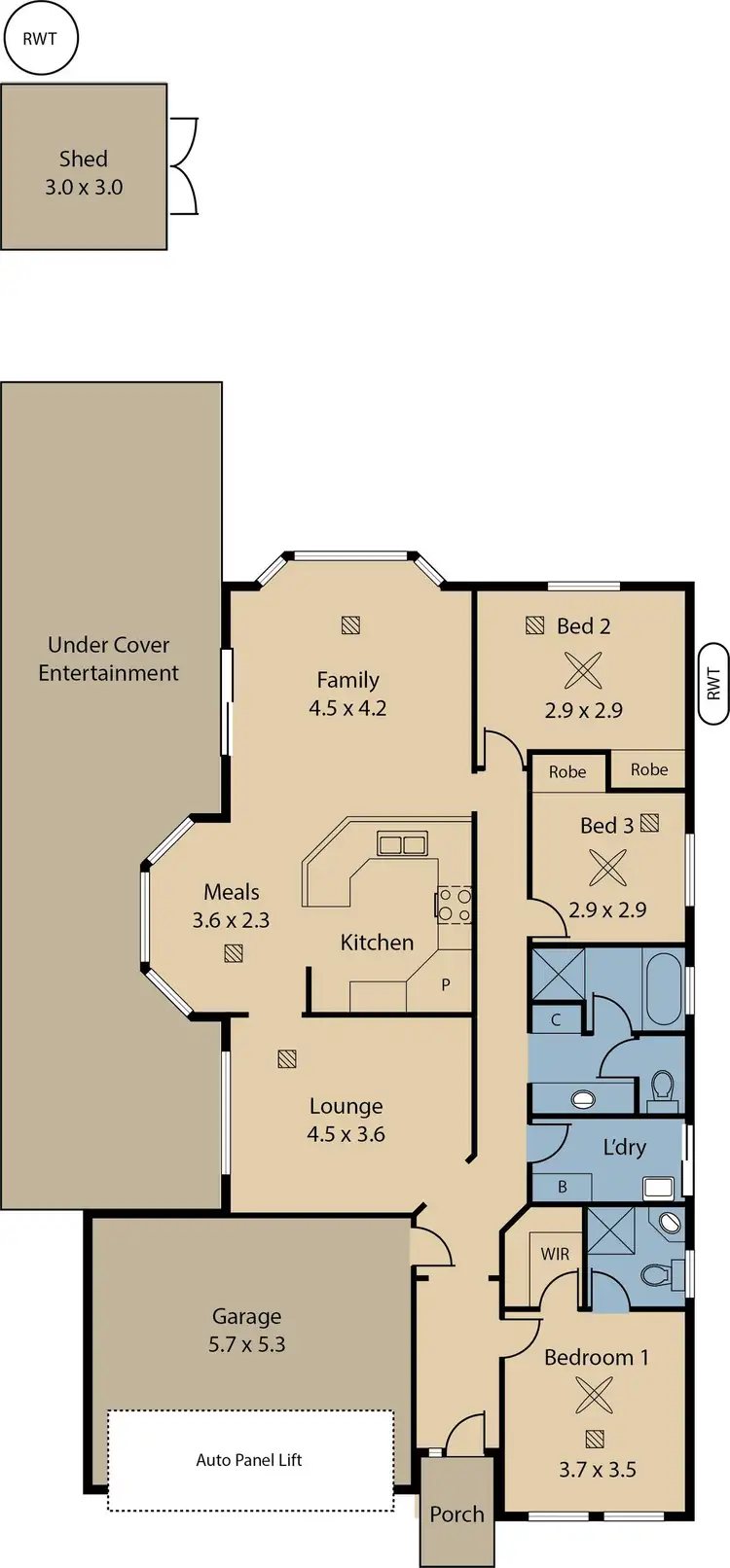 Floorplan of Homely house listing, 50 Rosella Circuit, Hewett SA 5118
