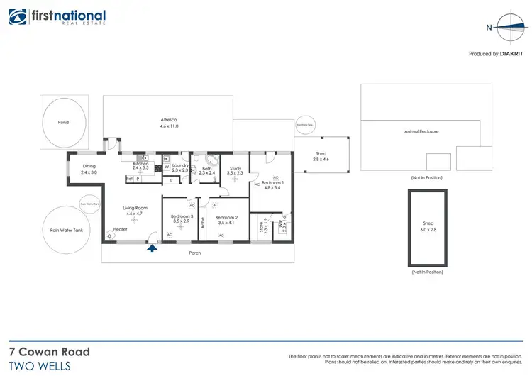 Floorplan of Homely house listing, 7 Cowan Road, Two Wells SA 5501
