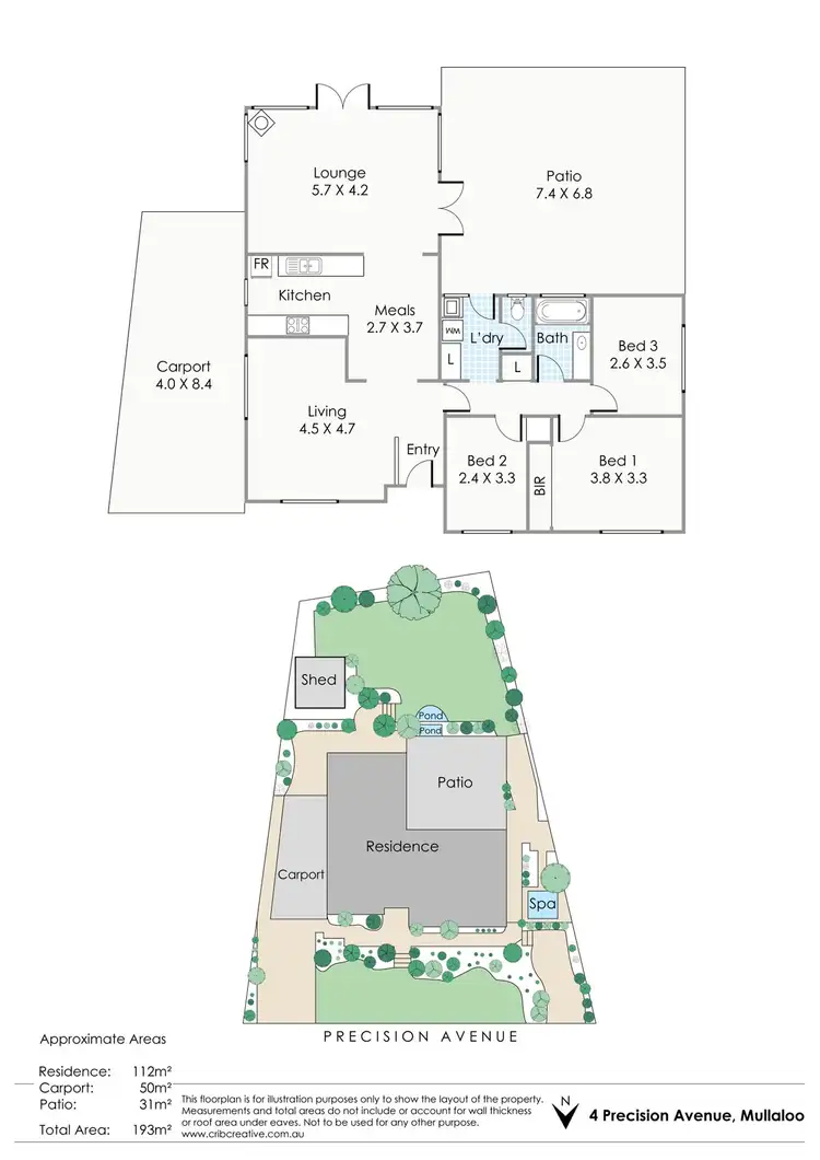 Floorplan of Homely house listing, 4 Precision Avenue, Mullaloo WA 6027