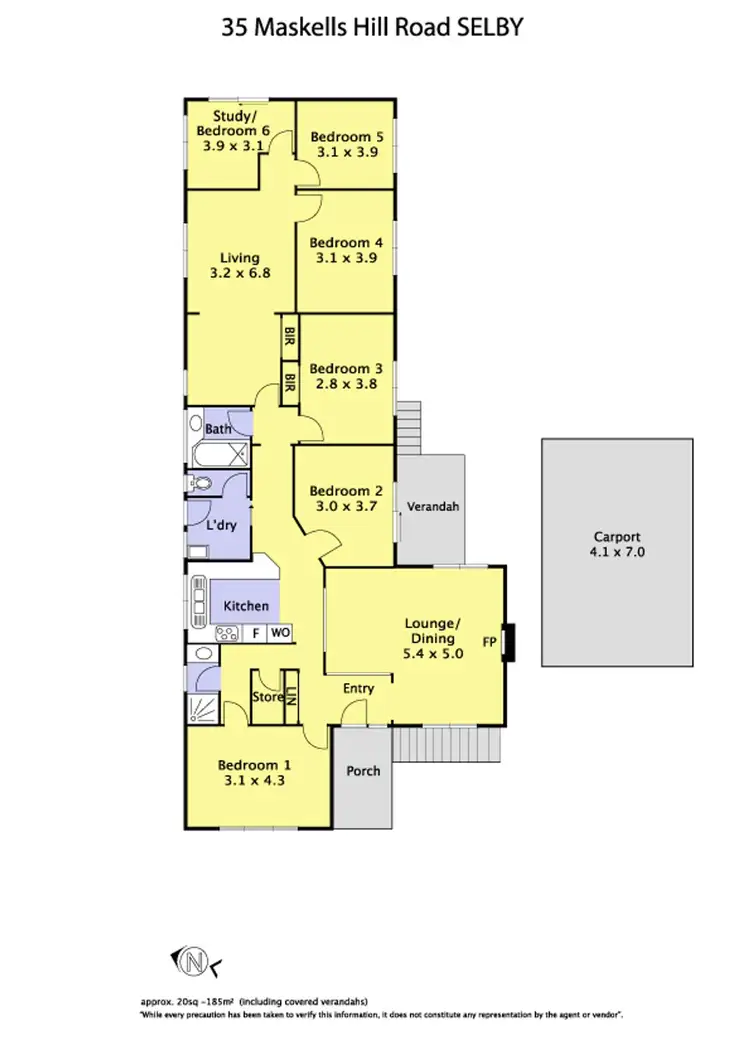 Floorplan of Homely house listing, 35 Maskells Hill Road, Selby VIC 3159