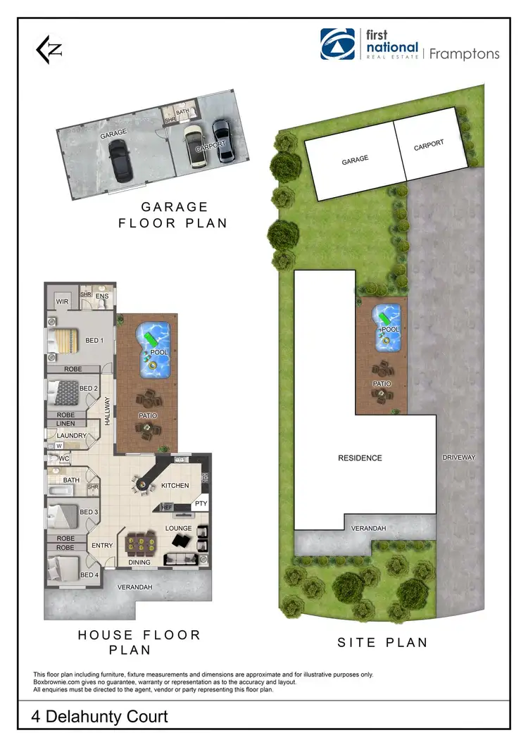 Floorplan of Homely house listing, 4 Delahunty Court, Desert Springs NT 870