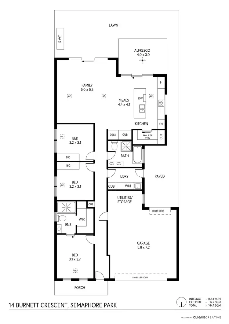 Floorplan of Homely house listing, 14 Burnett Crescent, Semaphore Park SA 5019
