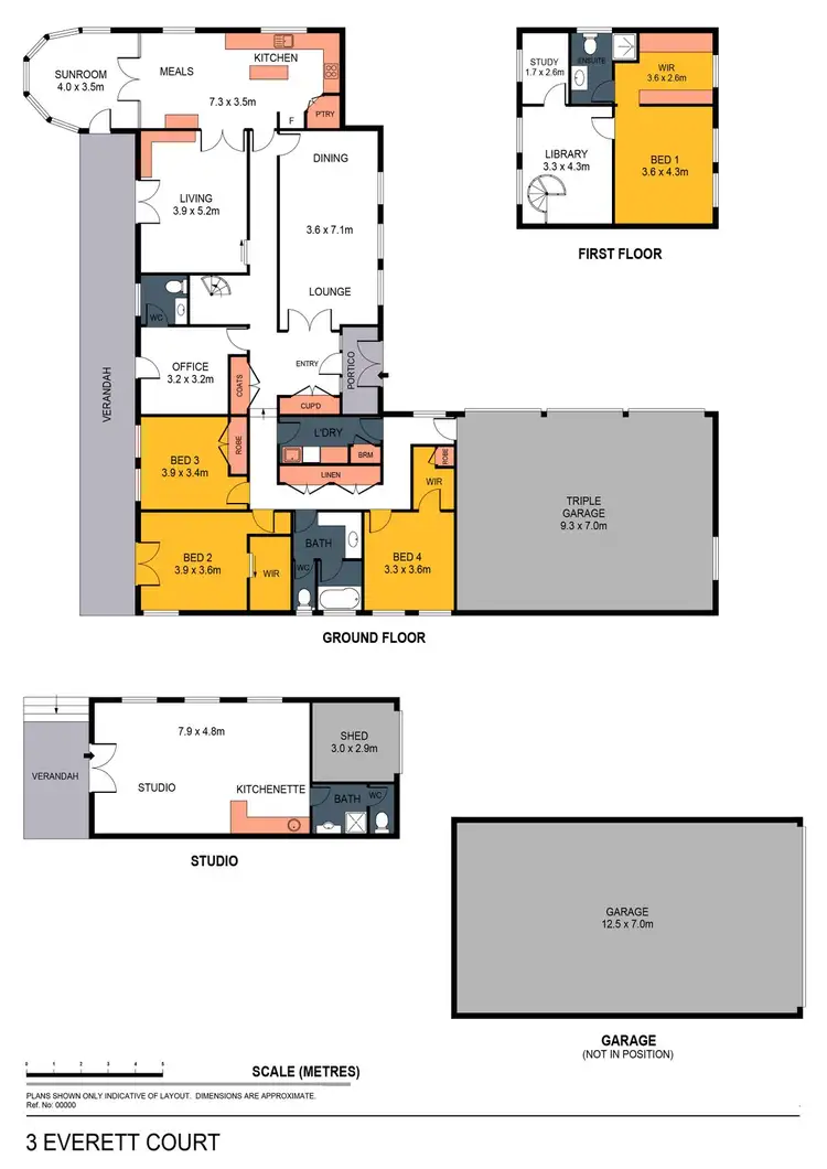 Floorplan of Homely house listing, 3 Everett Court, Strathdale VIC 3550