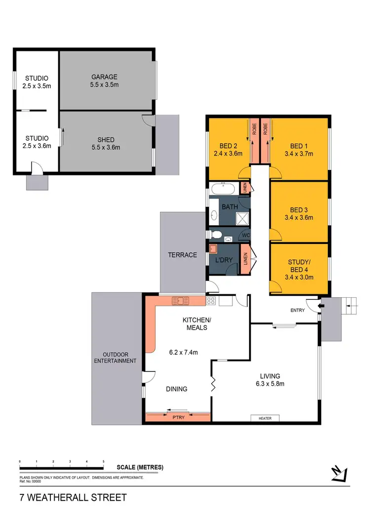 Floorplan of Homely house listing, 7 Weatherall Street, California Gully VIC 3556