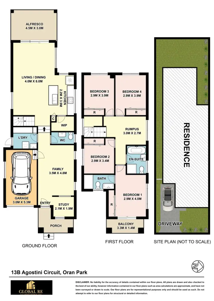 Floorplan of Homely house listing, 13B Agostini CCT, Oran Park NSW 2570