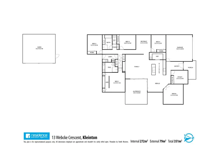Floorplan of Homely house listing, 13 Webcke Crescent, Kleinton QLD 4352