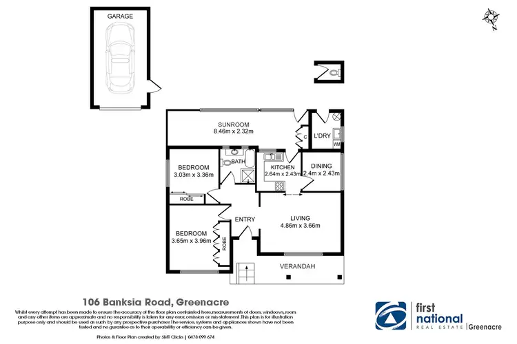 Floorplan of Homely house listing, 106 Banksia Road, Greenacre NSW 2190