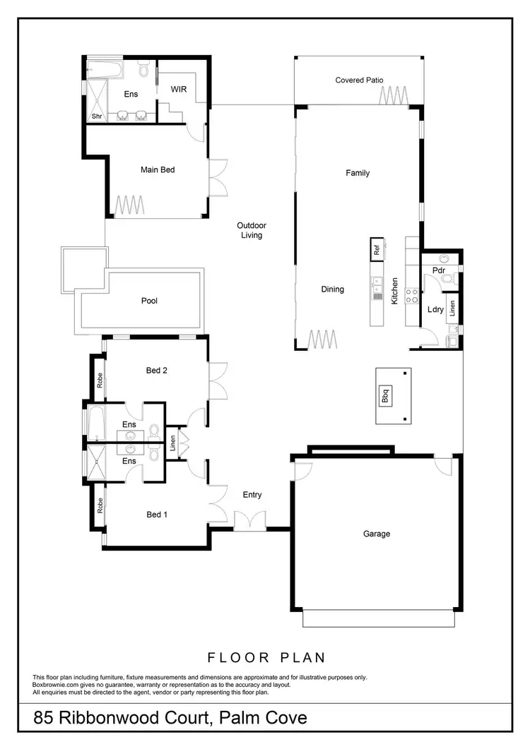 Floorplan of Homely house listing, 85 Ribbonwood Court, Palm Cove QLD 4879