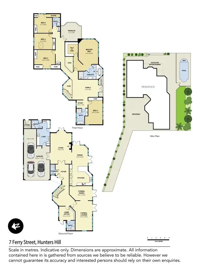 Floorplan of Homely house listing, 7 Ferry Street, Hunters Hill NSW 2110