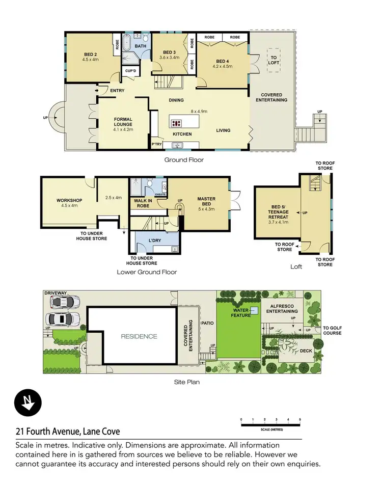 Floorplan of Homely house listing, 21 Fourth Avenue, Lane Cove NSW 2066