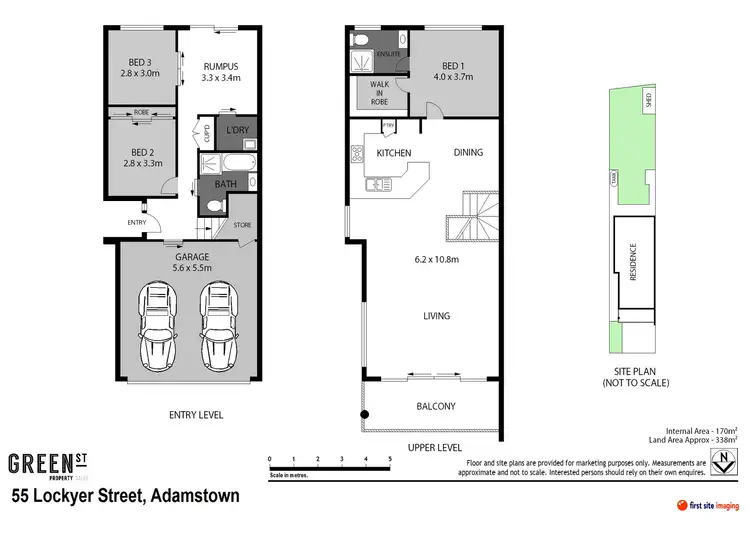 Floorplan of Homely semi-detached listing, 55 Lockyer Street, Adamstown NSW 2289