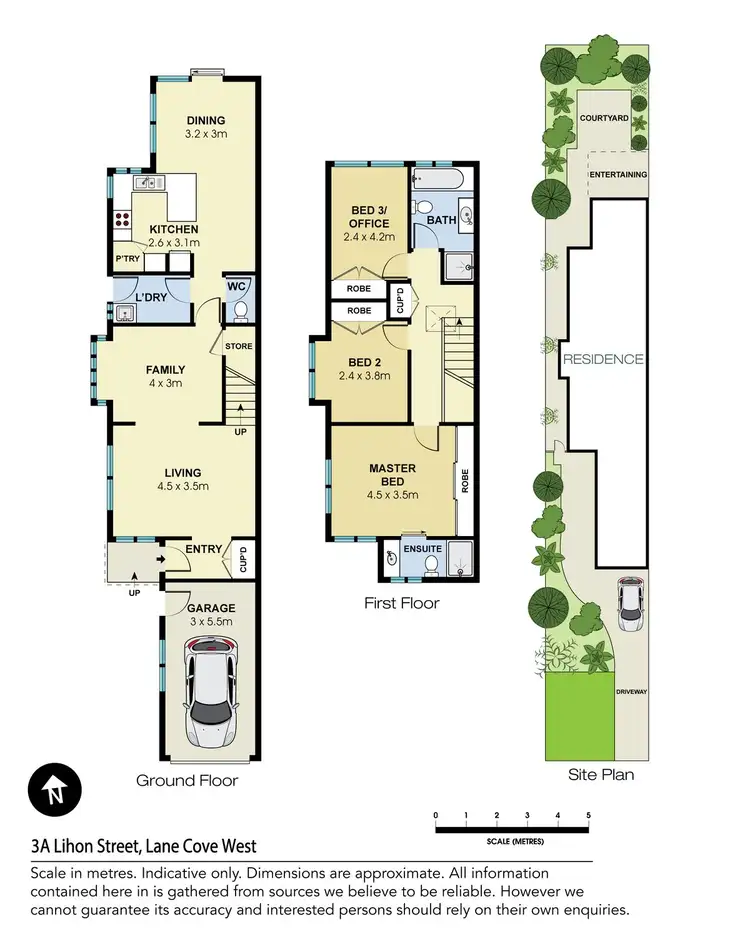 Floorplan of Homely semi-detached listing, 3A Lihon Street, Lane Cove NSW 2066