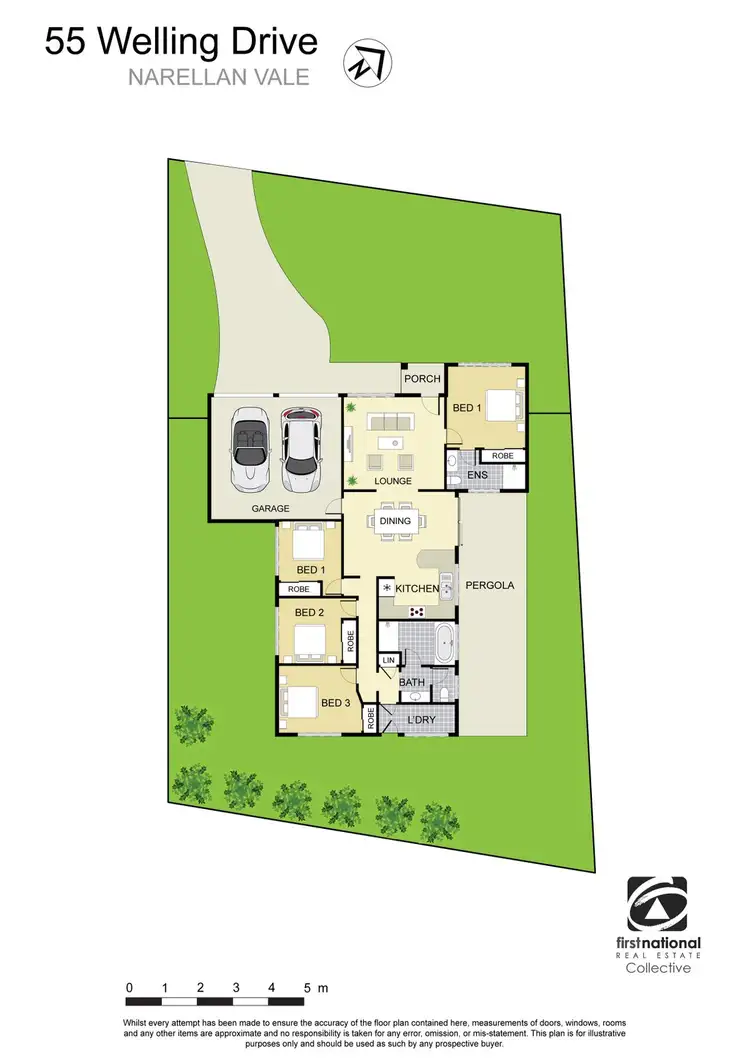 Floorplan of Homely house listing, 55 Welling Drive, Narellan Vale NSW 2567
