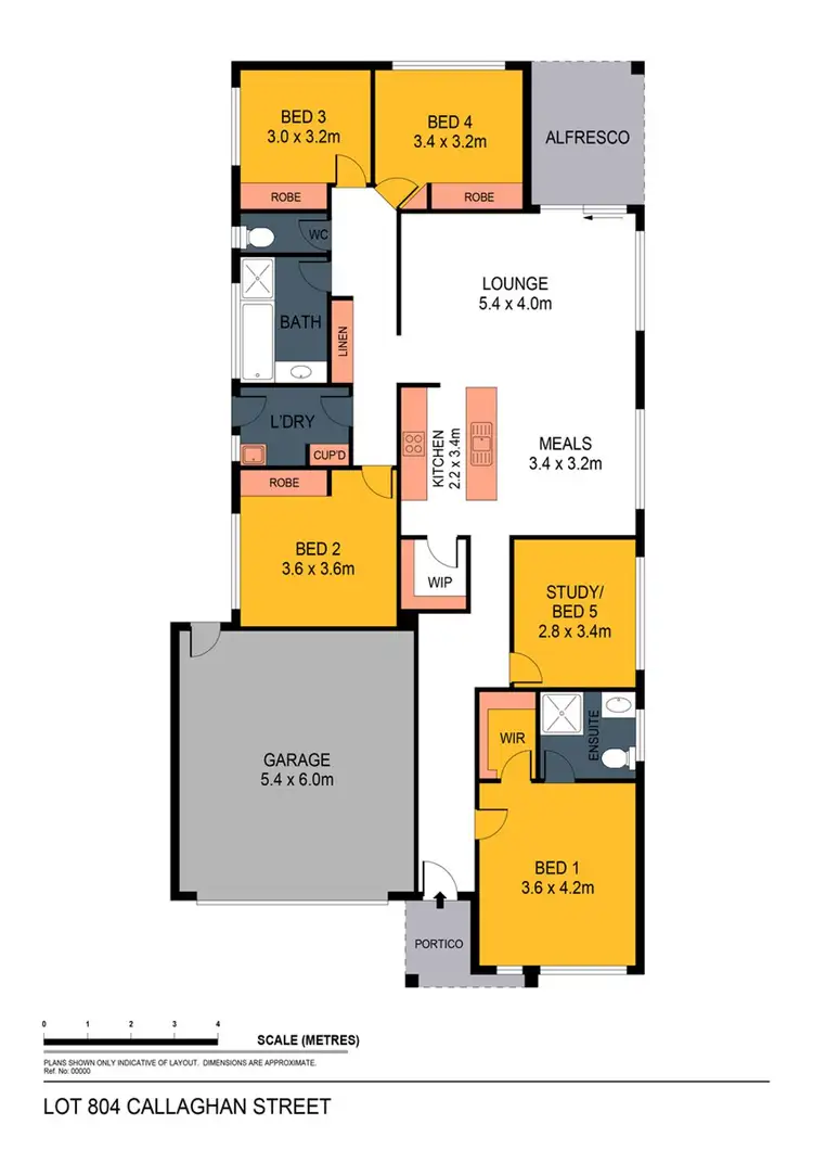 Floorplan of Homely house listing, Lot 804 Callaghan Street, Jackass Flat VIC 3556