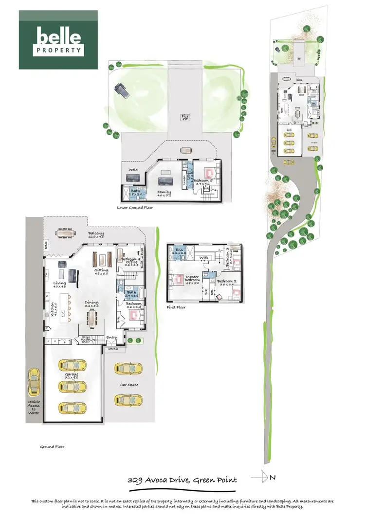 Floorplan of Homely house listing, 329 Avoca Drive, Green Point NSW 2251