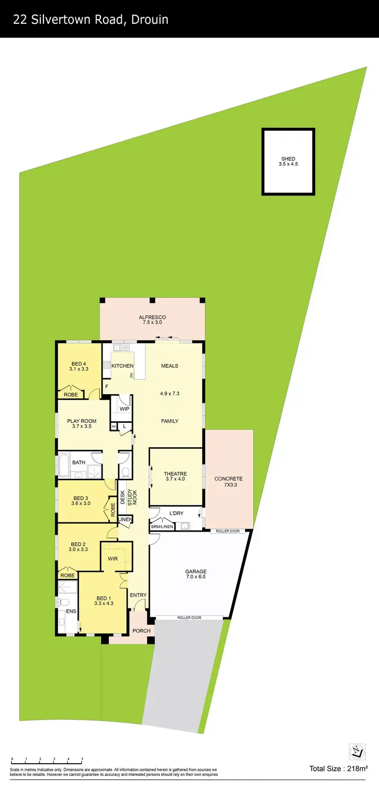 Floorplan of Homely house listing, 22 Silvertown Road, Drouin VIC 3818