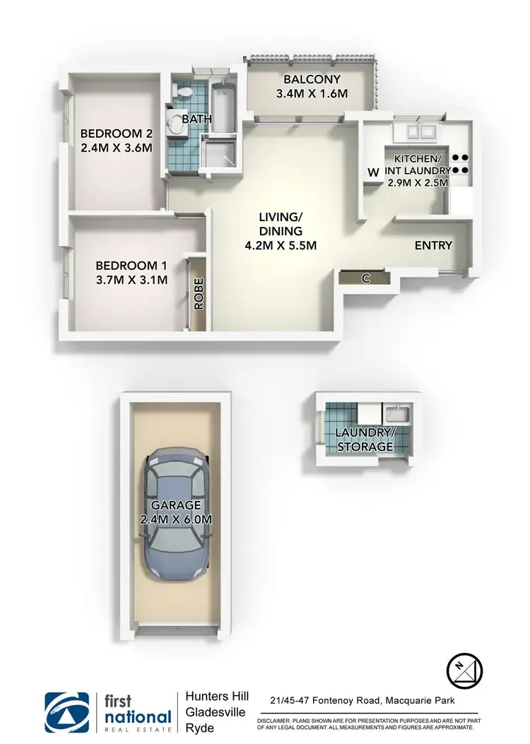 Floorplan of Homely apartment listing, 21/45 Fontenoy Road, Macquarie Park NSW 2113