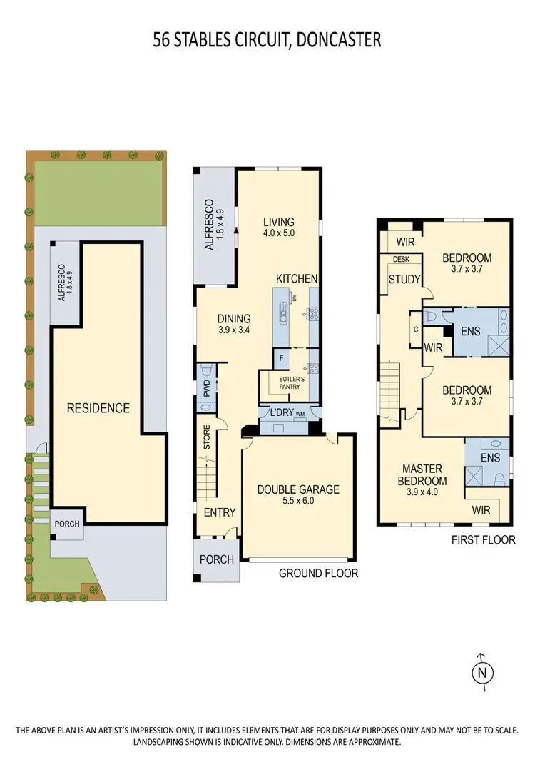 Floorplan of Homely house listing, 56 Stables Circuit, Doncaster VIC 3108