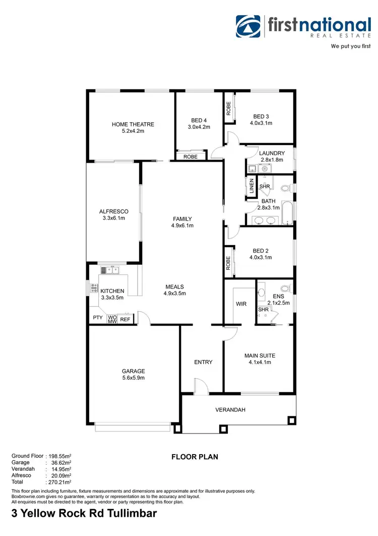 Floorplan of Homely house listing, 3 Yellow Rock Road, Tullimbar NSW 2527
